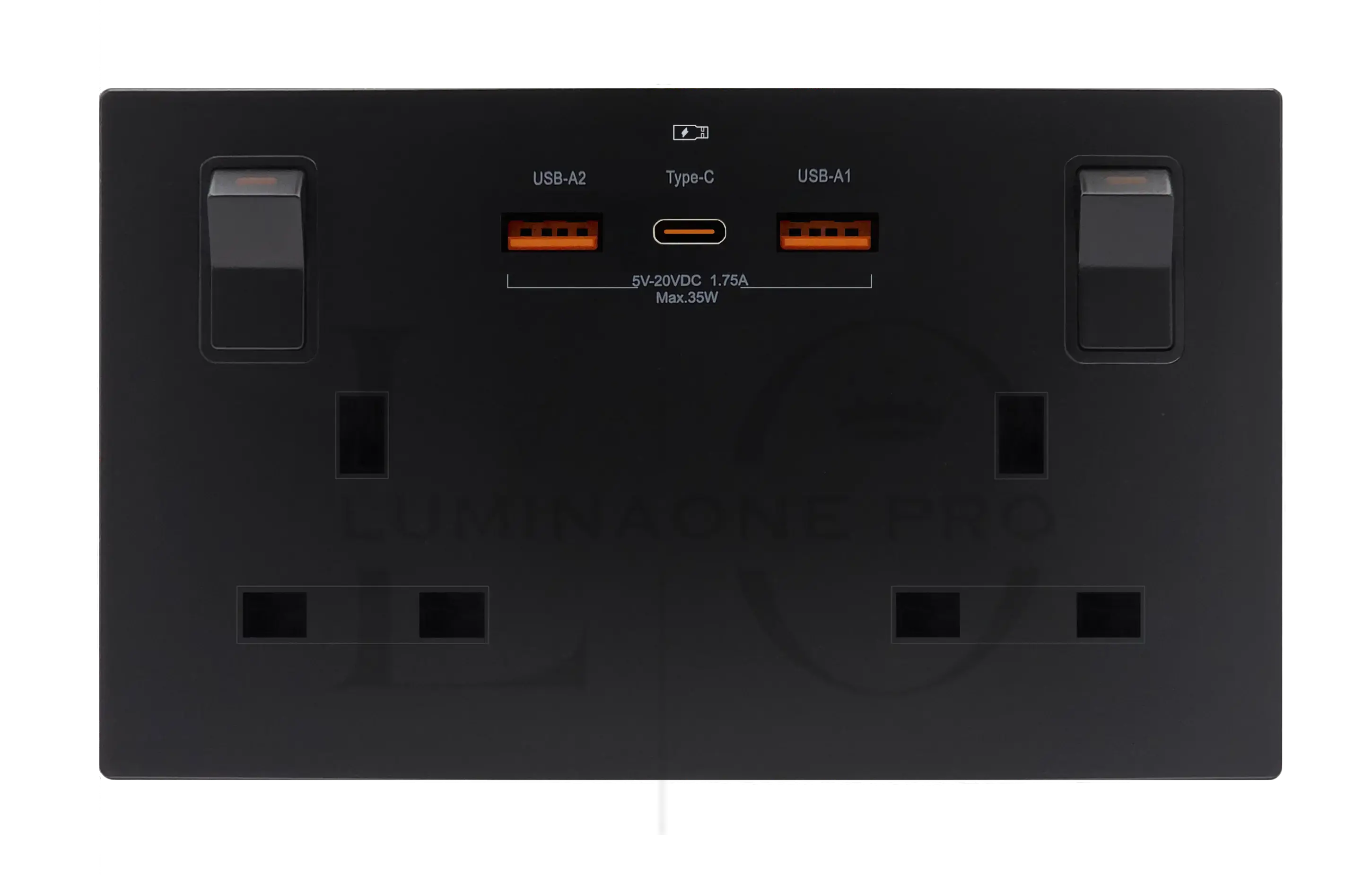 USB Socket- Super-Fast Charge 2 X USB-A & 1 X USB-C