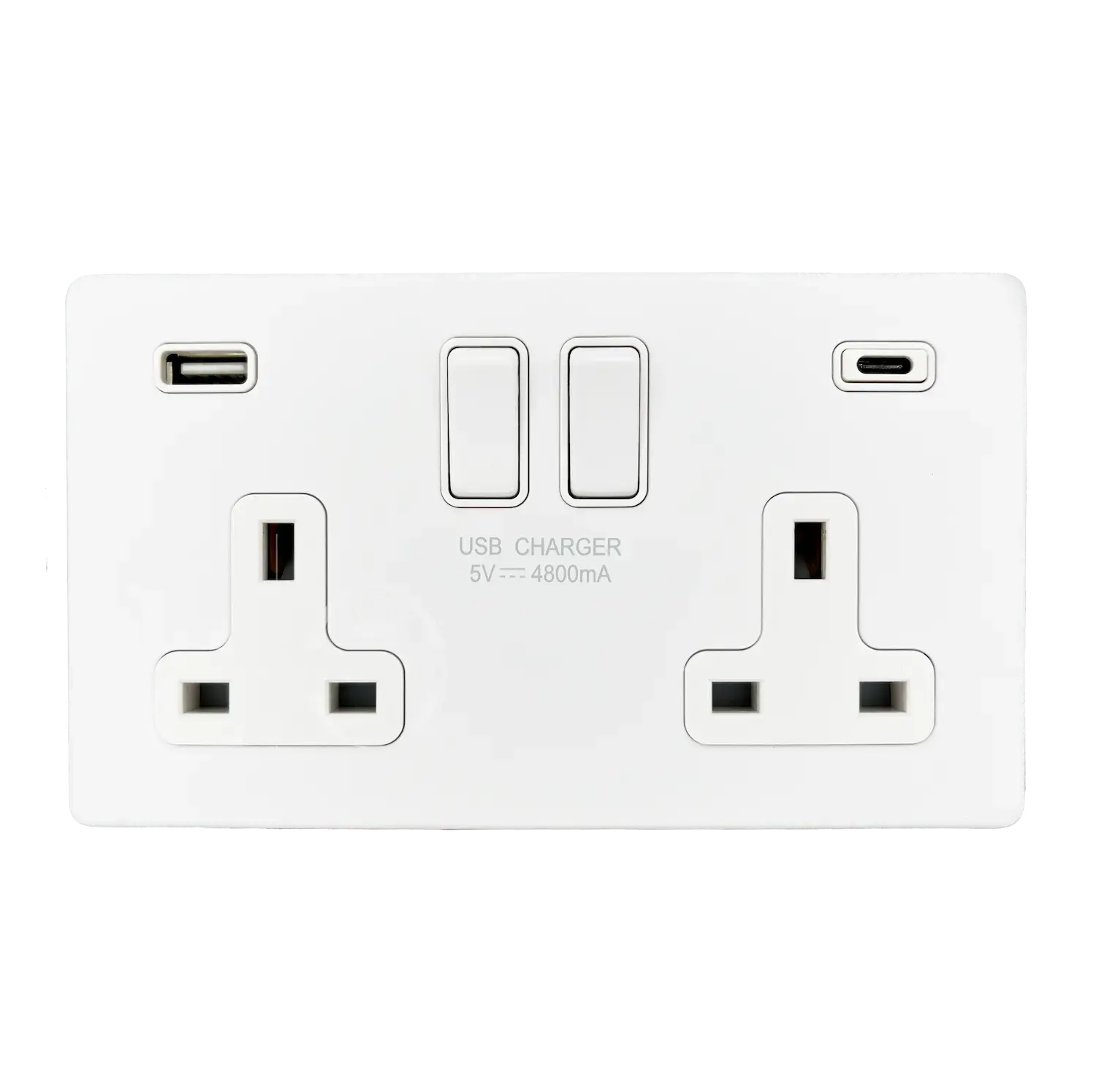 lumina one pro socket with usb ports fast charge usb c socket screwless wall outlet