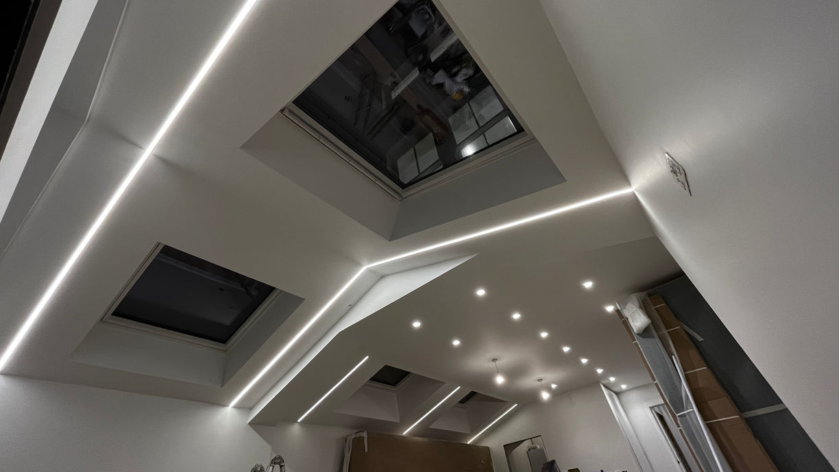 Kitchen Plaster-In LED Lighting Design & Installation Ruislip West London by our expert electricians electrician near me local electrician emergency