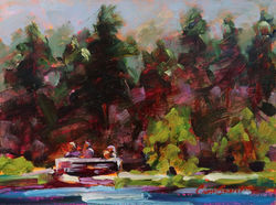 Hikers at Sprague Lake