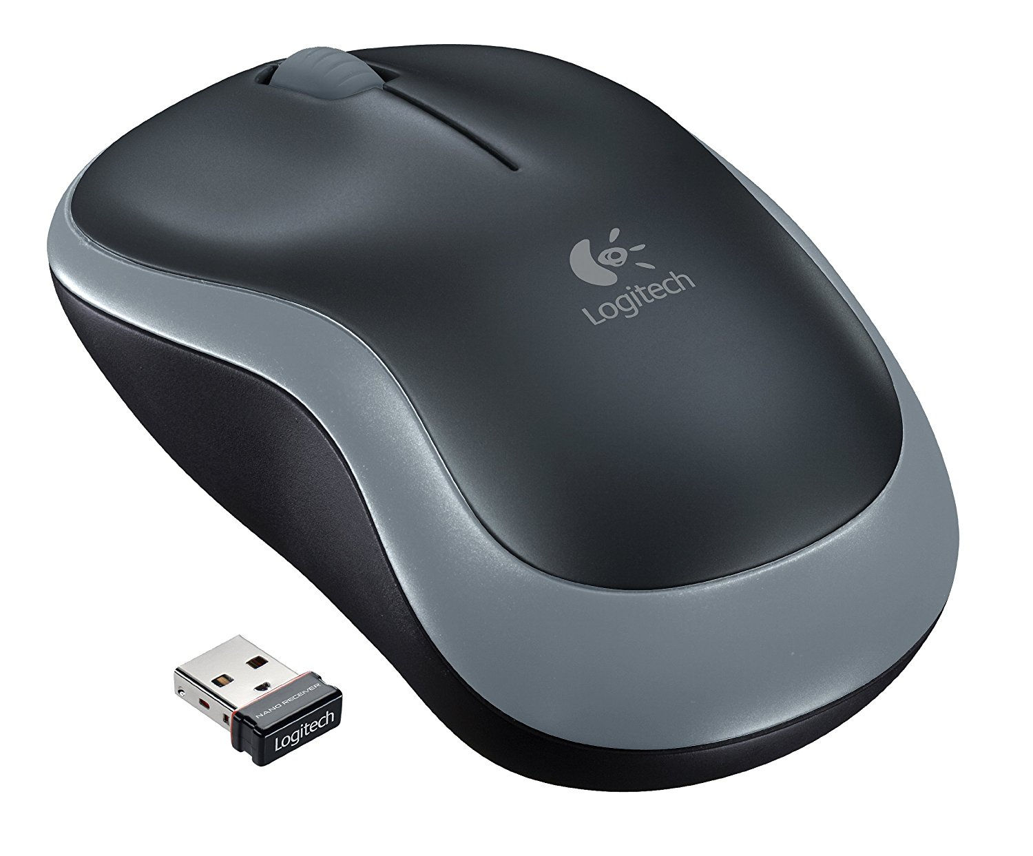 Wireless Mouse with Nano Receiver - Red