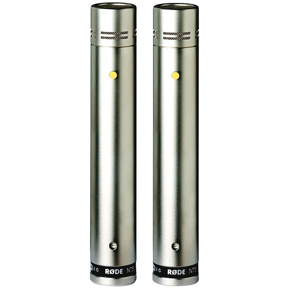 Thumbnail: Rode NT5 Matched Pair NT5 1/2" Cardioid Condenser Microphones w/ 2 Cables Stands
