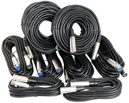 XLR / Mic Cable Kit Two 50 ft, Two 15 ft and Four 25 Foot XLR P