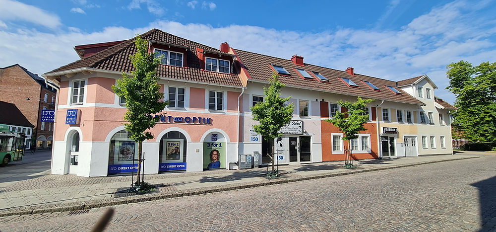 Buildings with shops, potential student housing in Lund