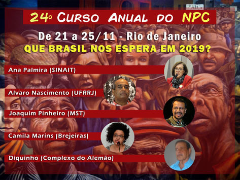 DOMINGO, 25/11 - 10h às 12h: Que Brasil nos espera em 2019?