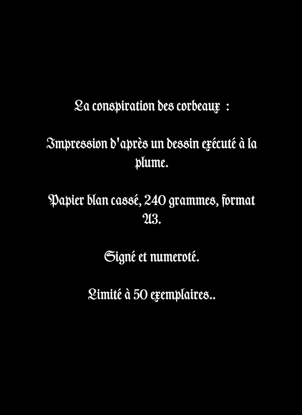 Miniature : La conspiration des corbeaux