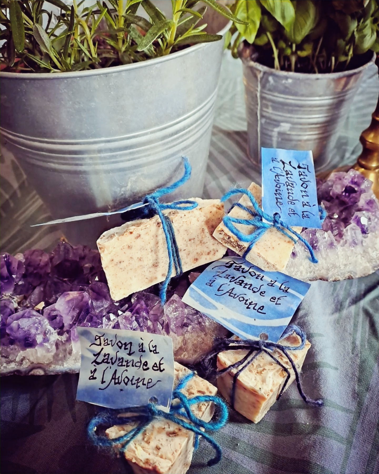 Savon à la lavande et à l'avoine