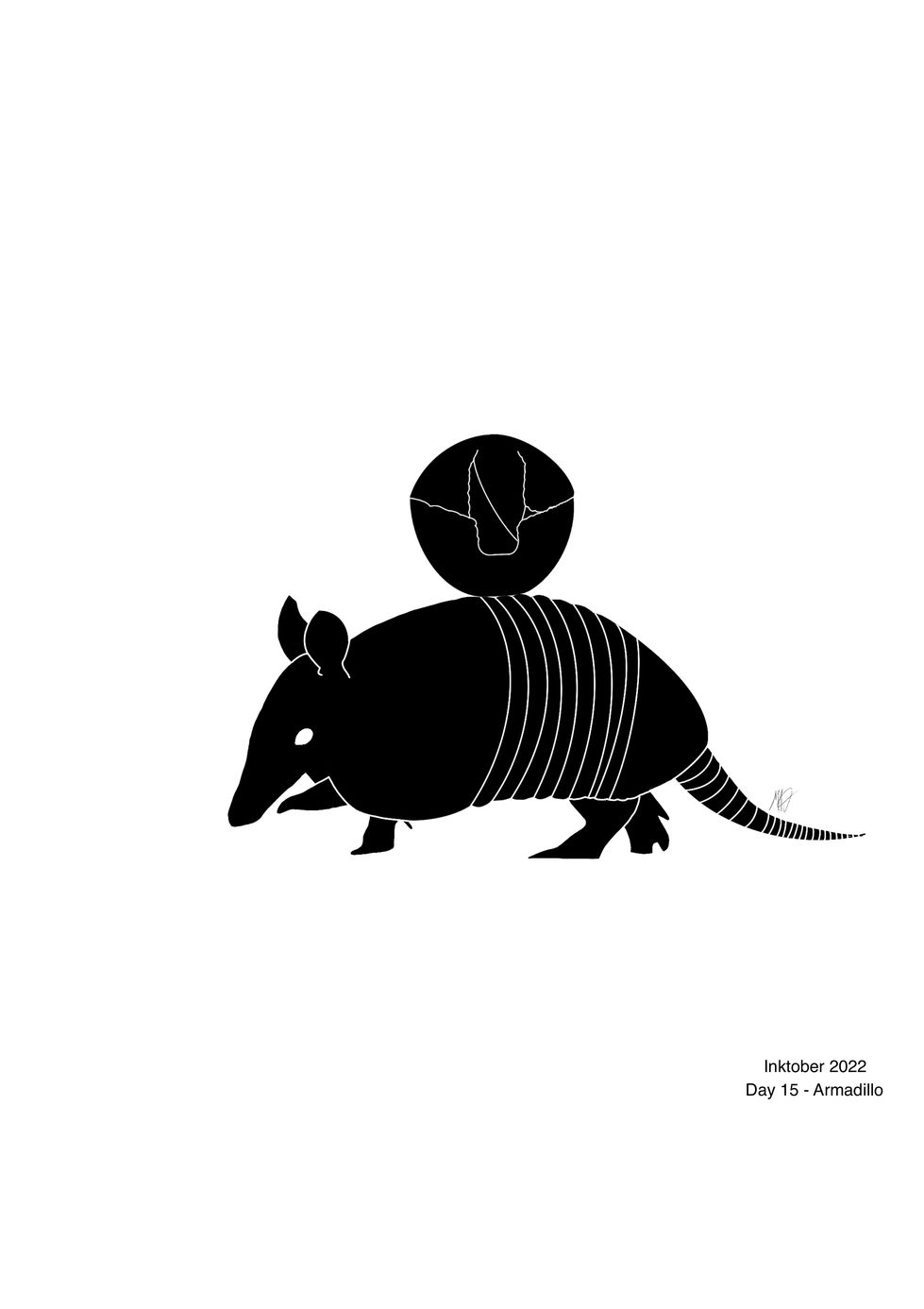 Inktober - Day 15 - Armadillo