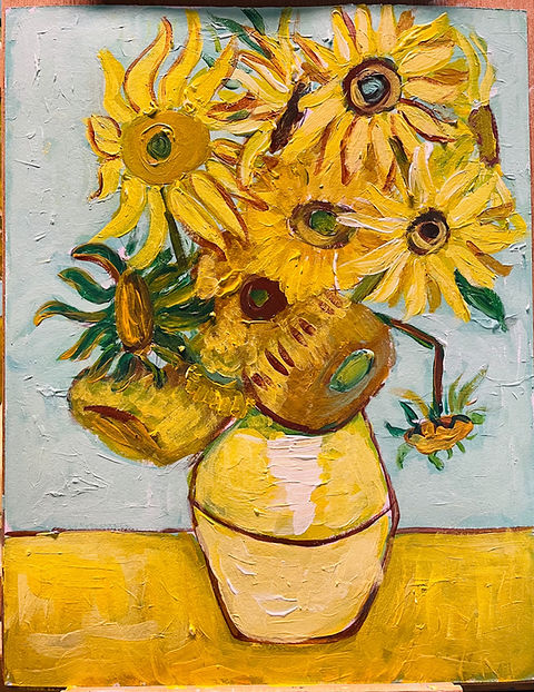 Van Gogh 'Sunflowers' Lesson with Art Box | Finding Mona Lisa
