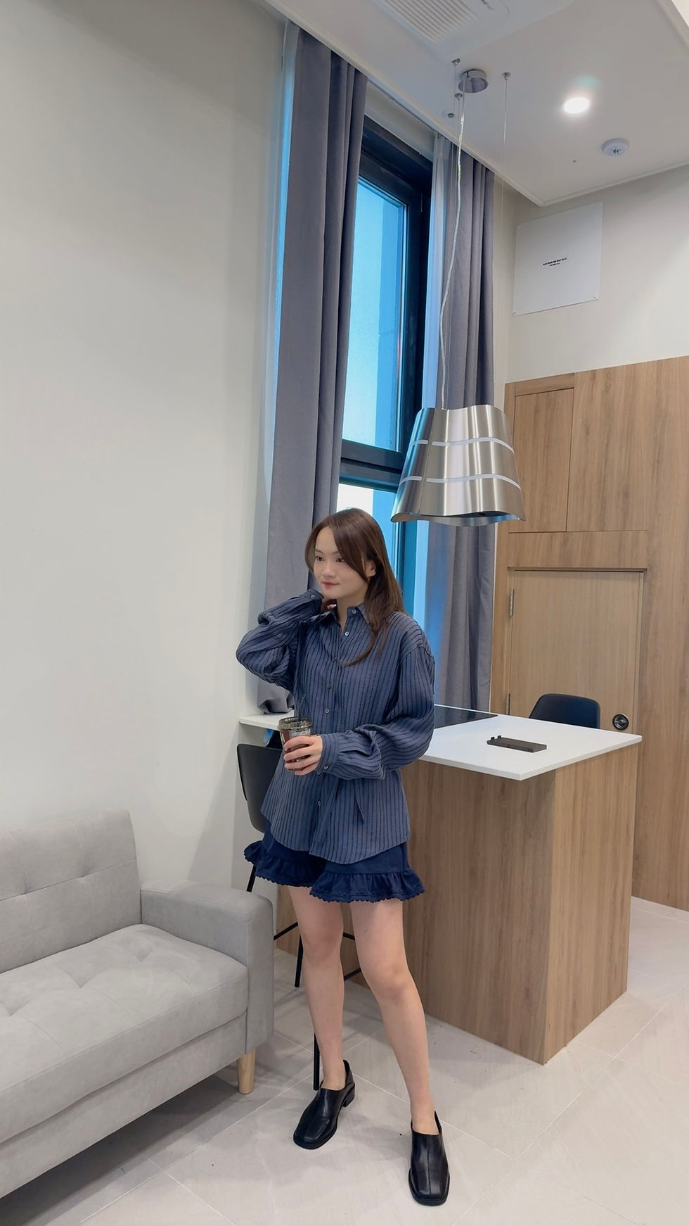 Thumbnail: P4025 [2色] 小荷葉邊短褲