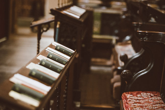 Libros de bancos de iglesia
