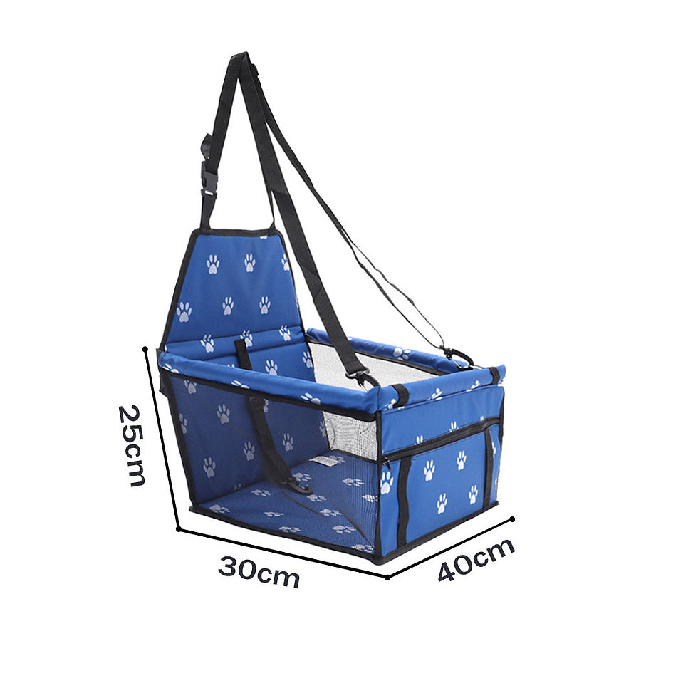 Miniatura: Waterproof Pet Booster Car Seat Breathable Mesh Safety Travel Portable Dog Carri