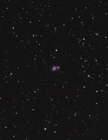 The Whirlpool galaxy in a sky of stars