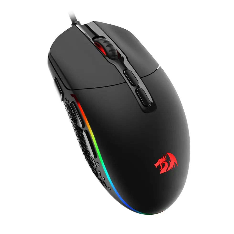 Thumbnail: Redragon M719 INVADER RGB 10000 DPI Wired Optical Gaming Mouse – Black