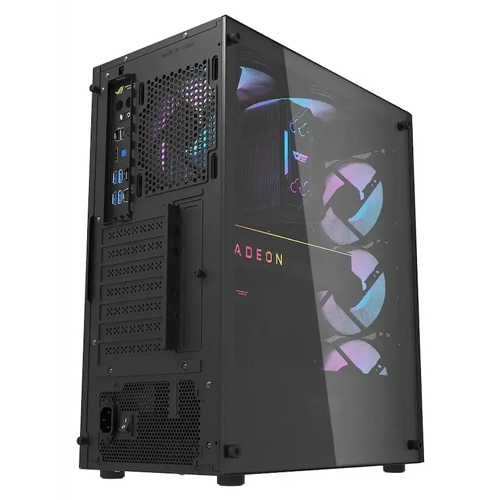 Thumbnail: darkFlash Computer Case DK352 Plus - Black (with 4 ARGB Fans)