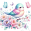 Thumbnail: Cute bird vanilla biscuit