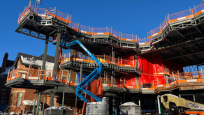 Construction site core heating