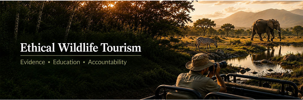 Wild animals representing ethical wildlife tourism and responsible encounters with animals in the wild