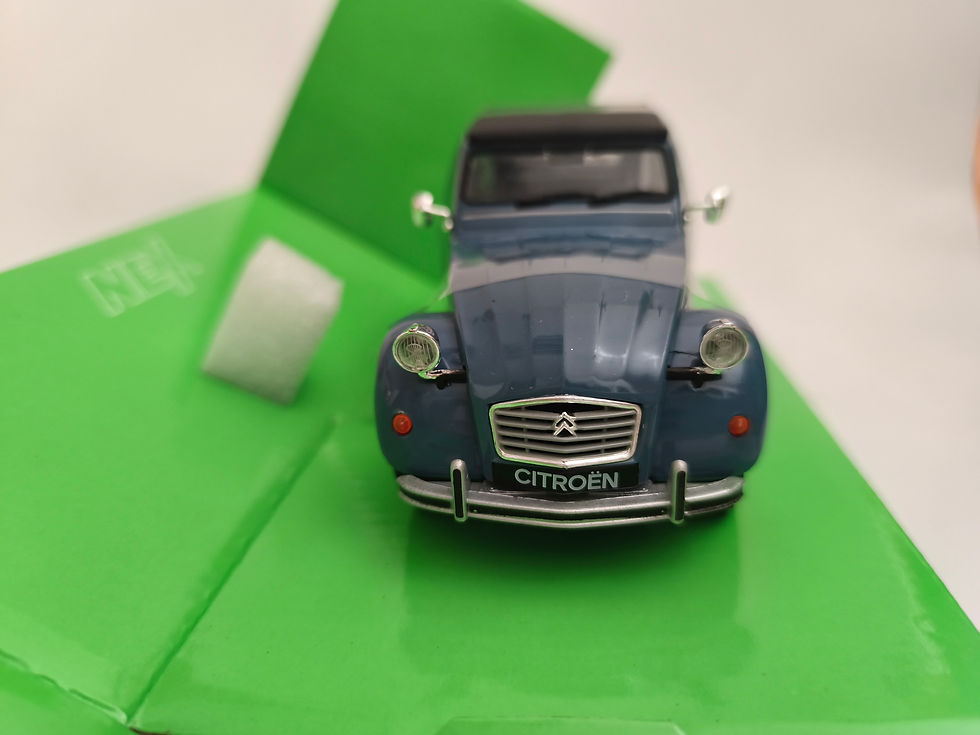 Miniatura: Citroën 2 CV (Welly) Azul 1/24