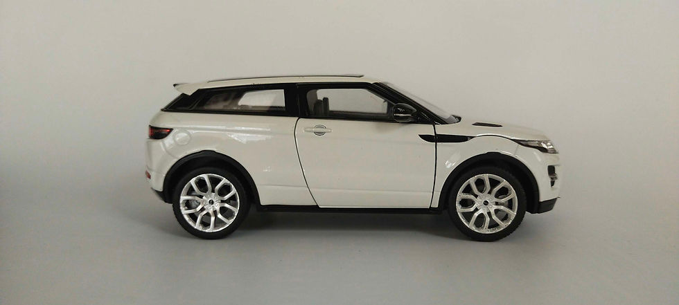 Miniatura: Land Rover Range Rover Evoque (Welly) Blanco 1/24