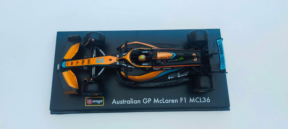 Miniatura: McLaren F1 MCL36 Team Australian GP Daniel RicciardO DR3 (Burago) 1/43