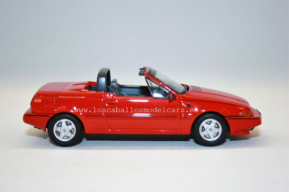 Miniatura: Volvo 480 Turbo Cabriolet 1990 (Premium X) Rojo 1/43