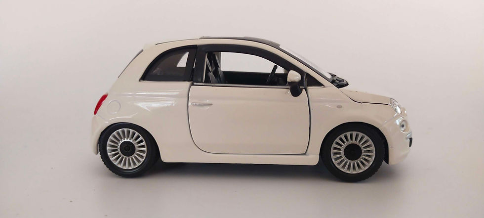 Miniatura: Fiat 500 2007 (Burago) Blanco 1/24