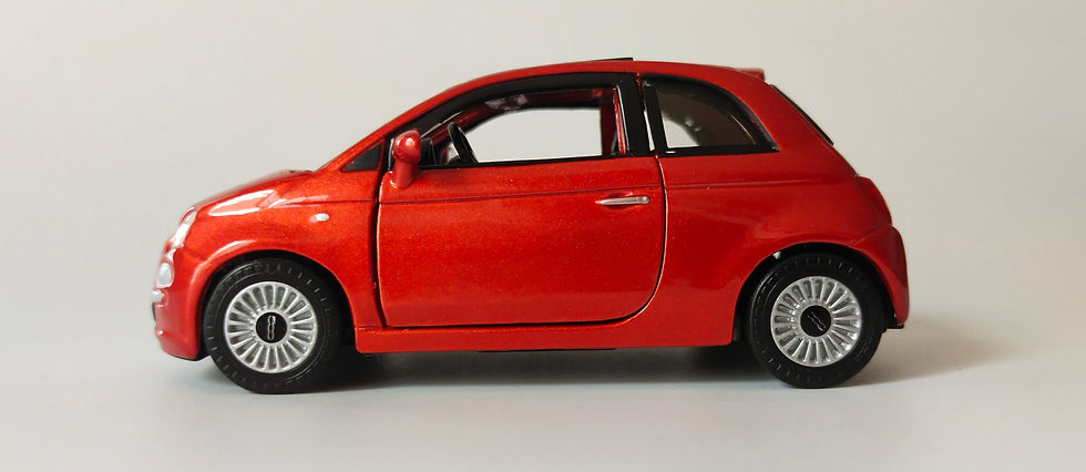 Miniatura: Fiat 500 2007 (Burago) Rojo 1/32