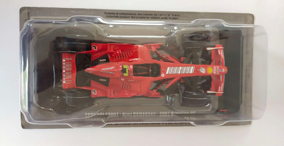 Miniatura: Ferrari F1 F2007 Kimi Räikkönen Brazilian GP (Atlas) Blister 1/24
