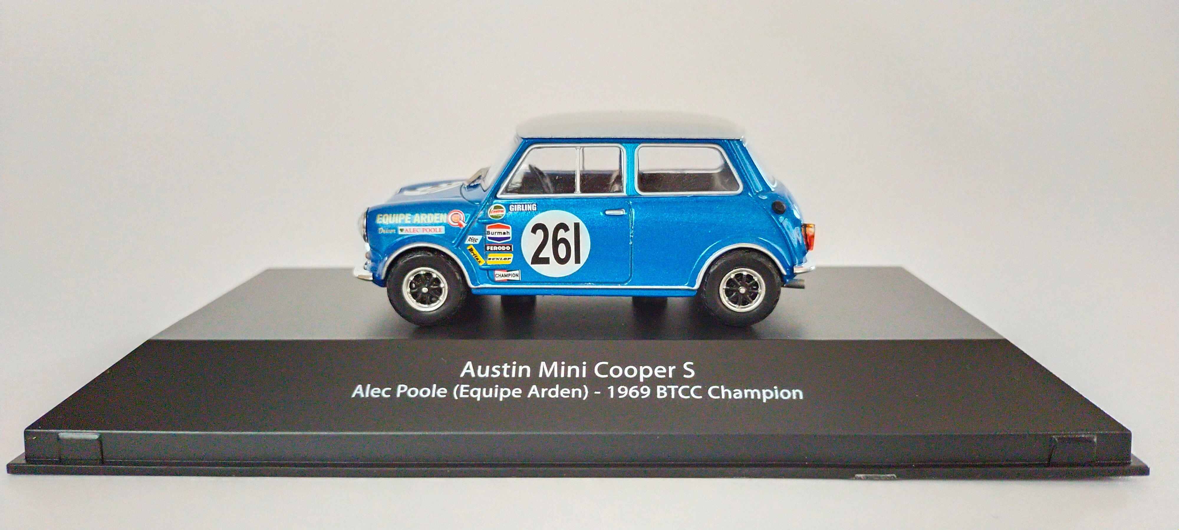 Austin Mini Cooper S 1969 Poole BTCC Champion (Atlas) 1/43