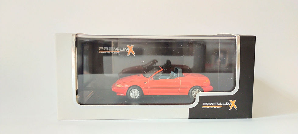 Miniatura: Volvo 480 Turbo Cabriolet 1990 (Premium X) Rojo 1/43