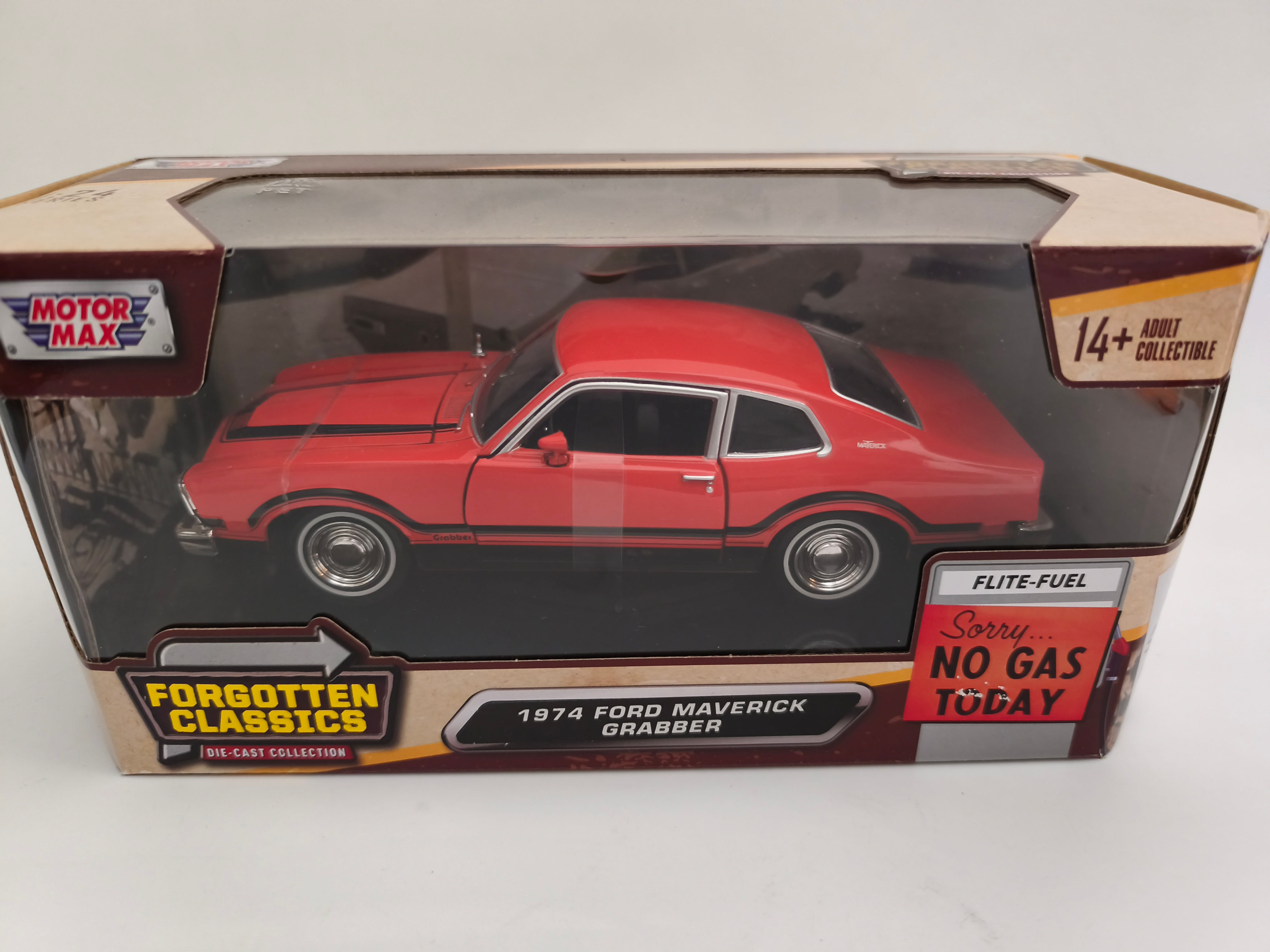 Ford Maverick Grabber 1974 "No Gas Today" (Motor Max) 1/24
