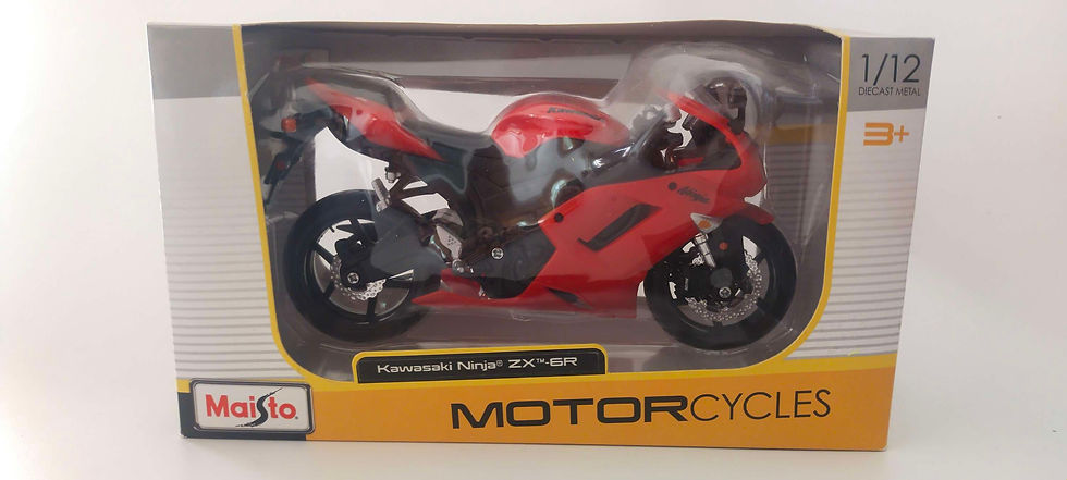 Miniatura: Kawasaki Ninja ZX 6R (Maisto) Rojo 1/12