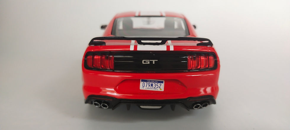 Miniatura: Ford Mustang GT 2018 (Motor Max) Rojo 1/24