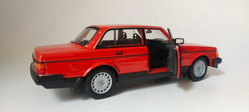 Miniatura: Volvo 240 GL (Welly) Rojo  1/24