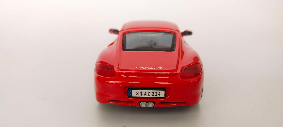 Miniatura: Porsche Cayman S (Burago) Rojo 1/32