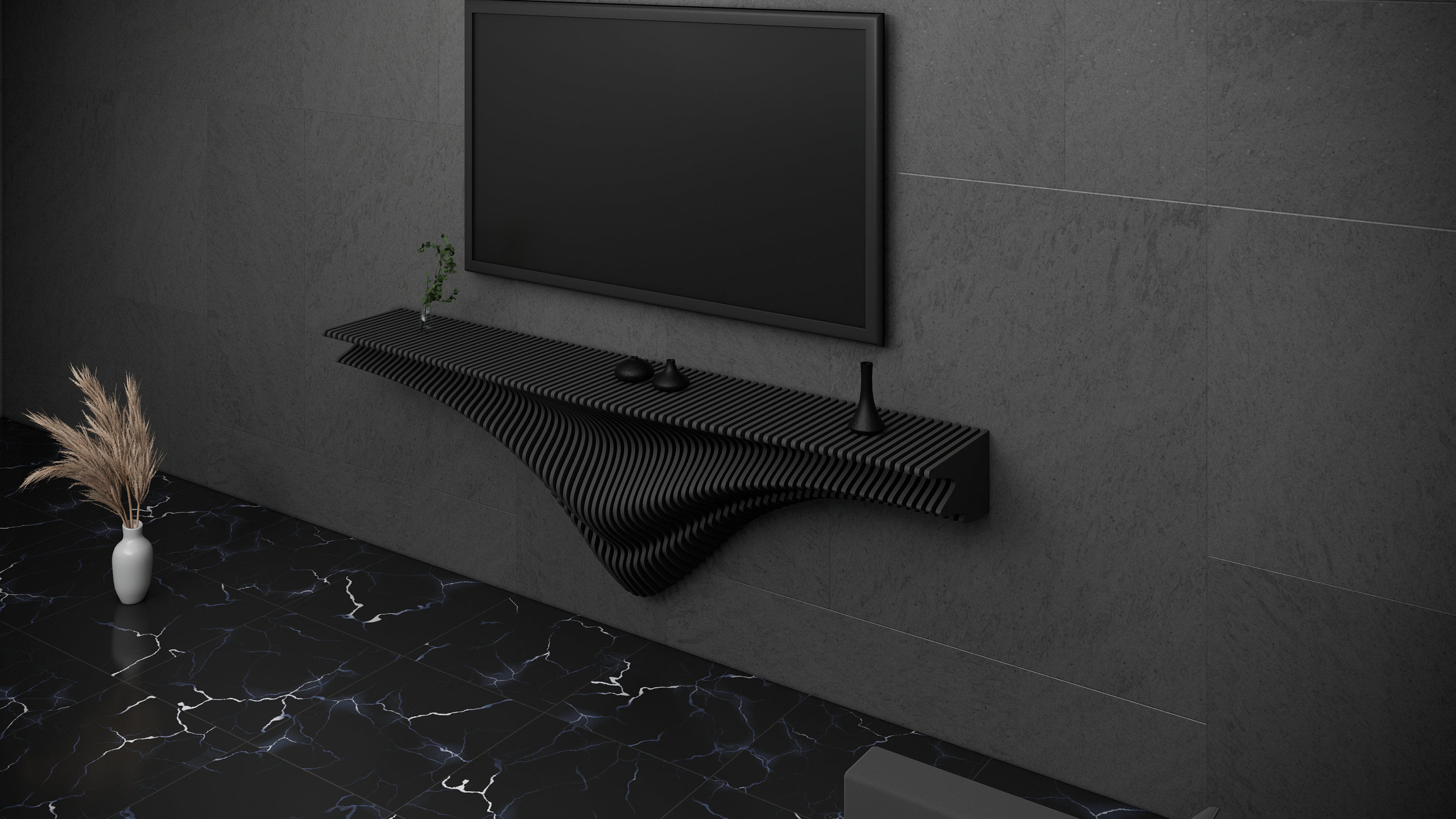 Modern Mimari Tasarım Parametrik Ahşap Raf Ünitesi CNC Dosyası