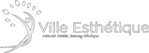 Aville Esthetics Natural Health Beauty Clinique logo on black background. Tavsiye Benden