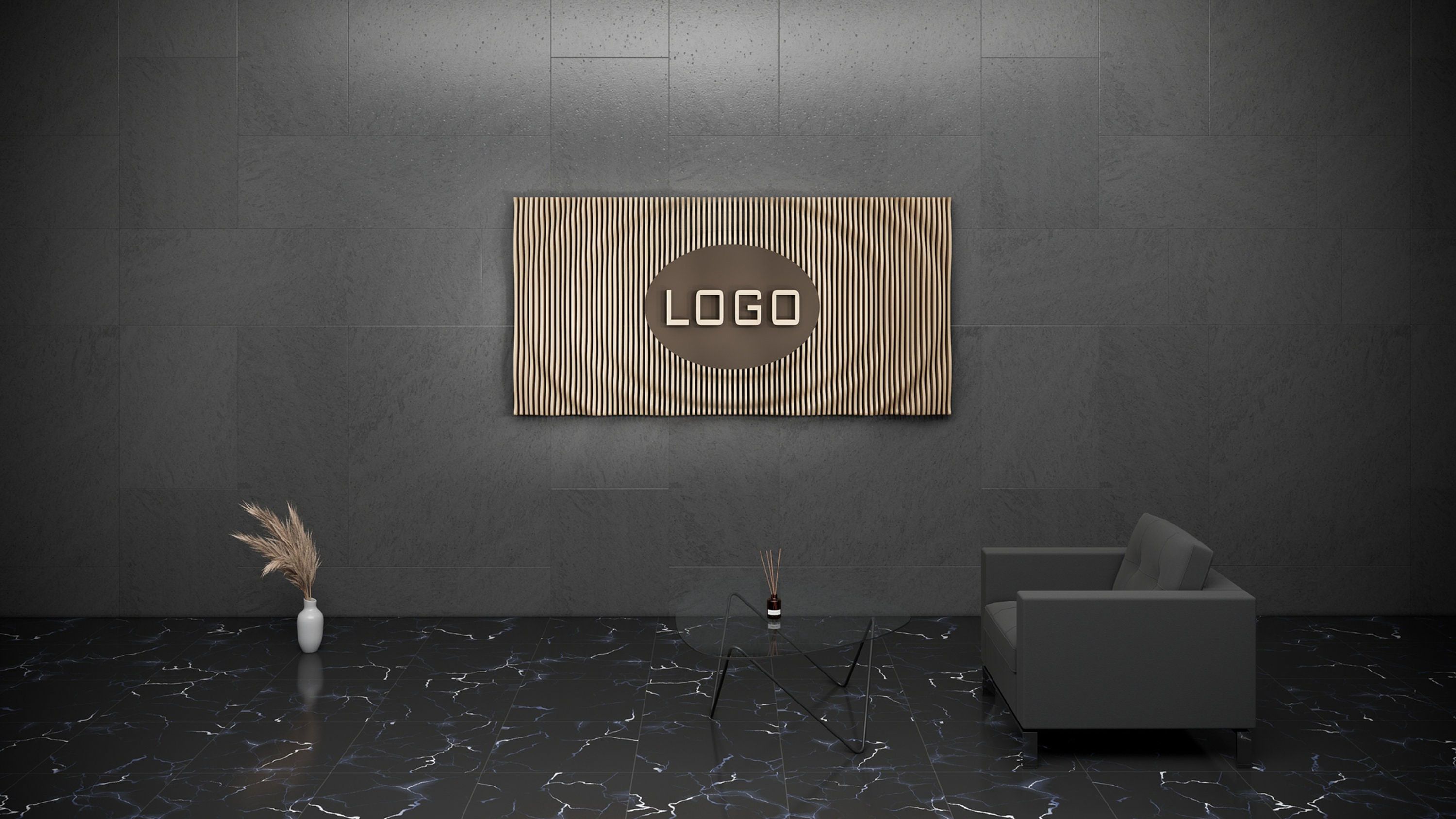 Dalgalı Ahşap Duvar Dekoru – 3D Sanatsal İç Mekân & Logo Tasarımı