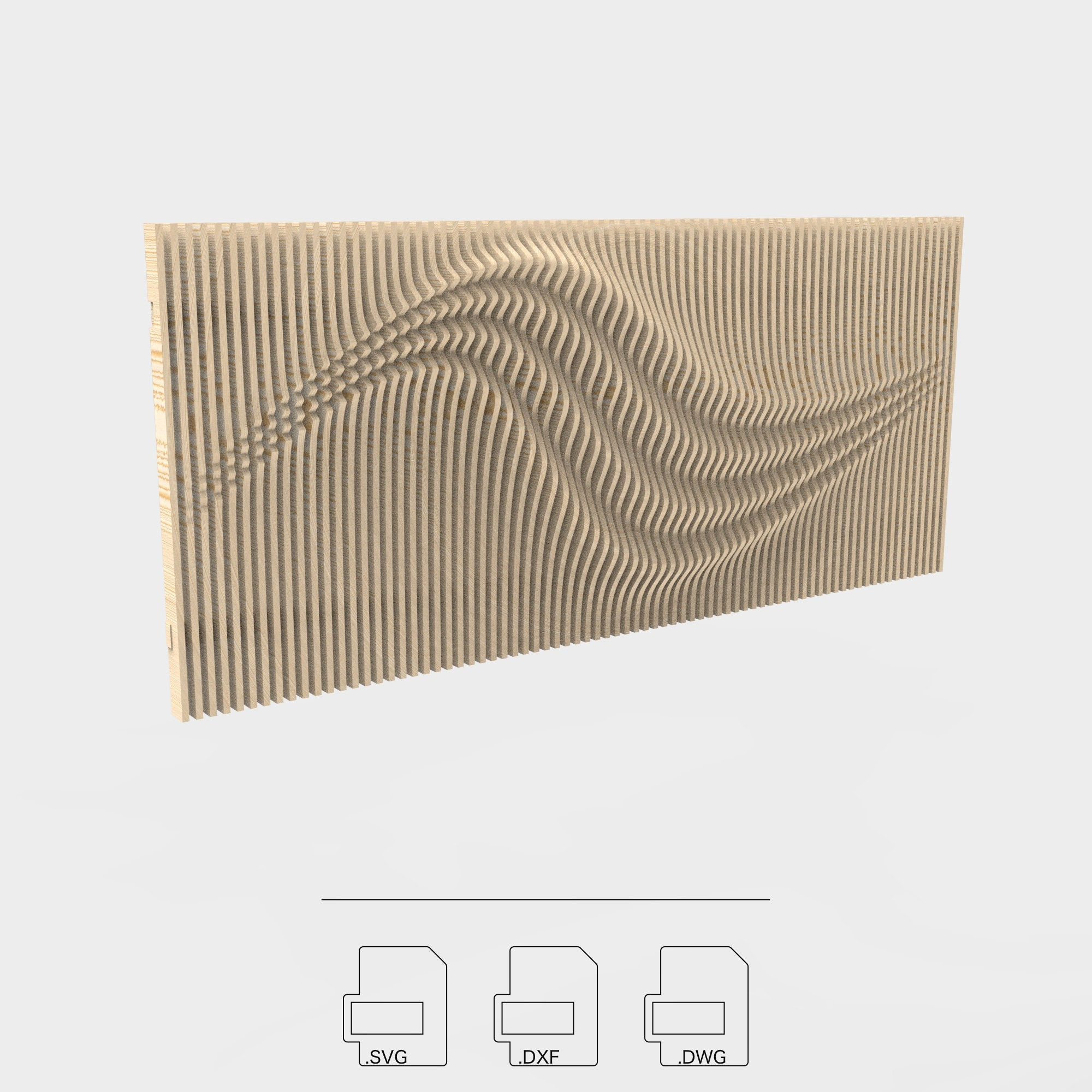 Nami Parametrik Duvar Sanatı CNC Router Kesim Dijital Dosyaları