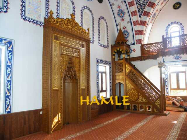 HML Ahşap Mihrap Minber İmalatı Cami Kapısı