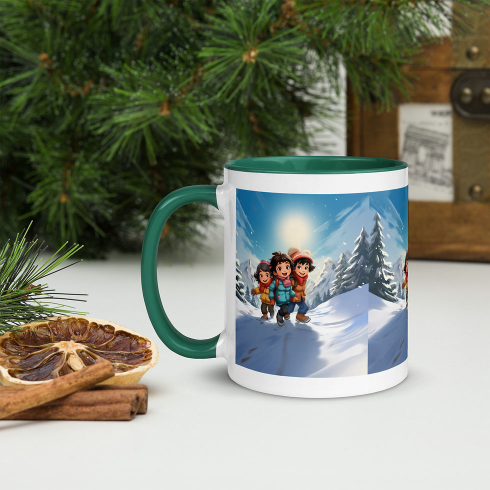 Thumbnail: Christmas in Chamonix Mug with Color Inside