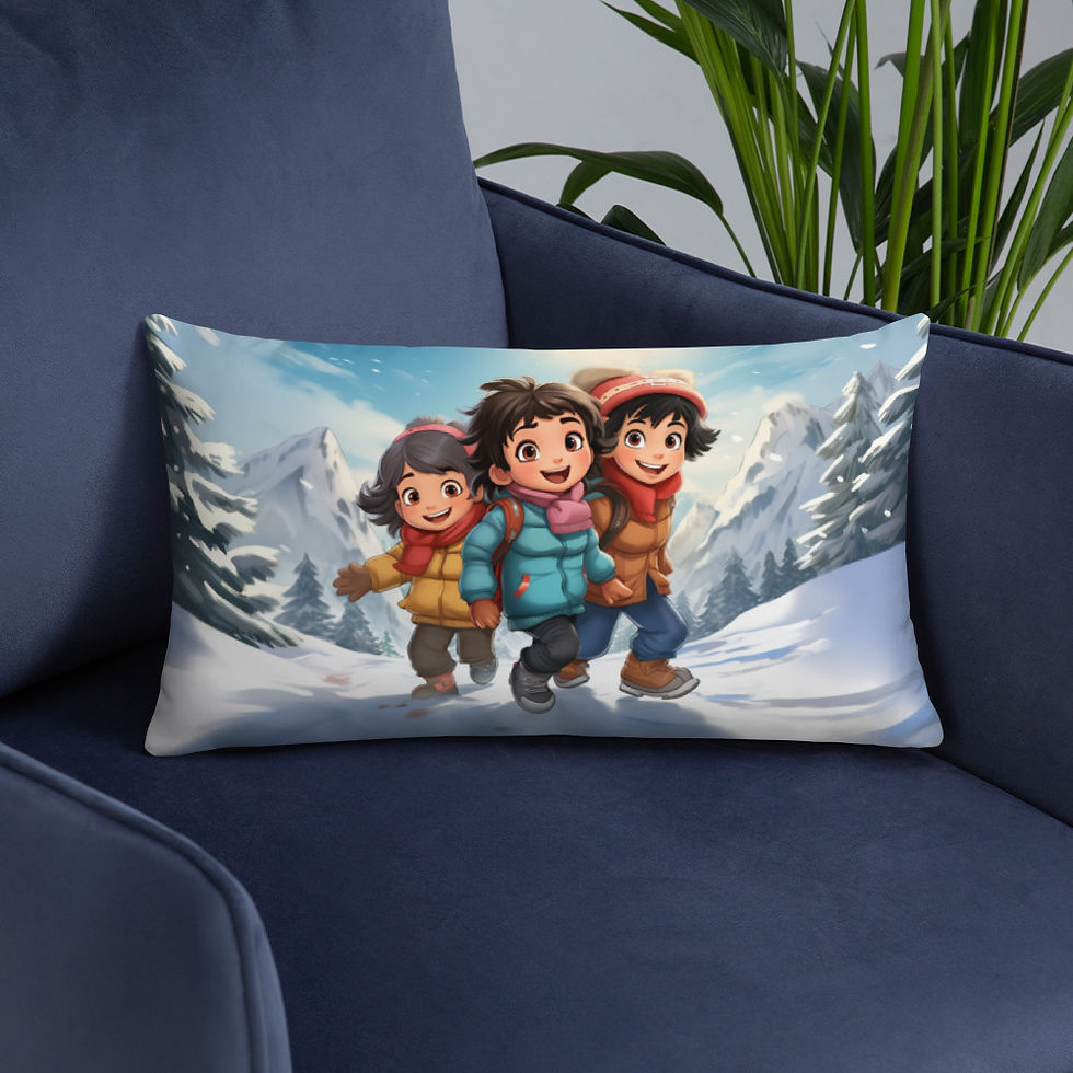 Thumbnail: Christmas in Chamonix Basic Pillow