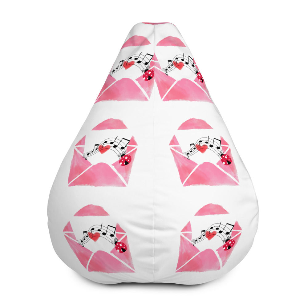 Love Notes Bean Bag Chair Cover