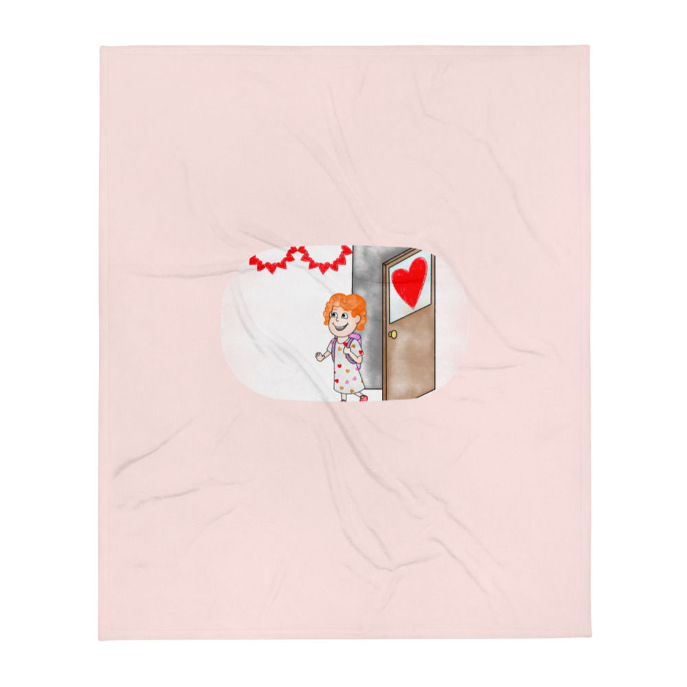 Val's First Valentine's Day Throw Blanket