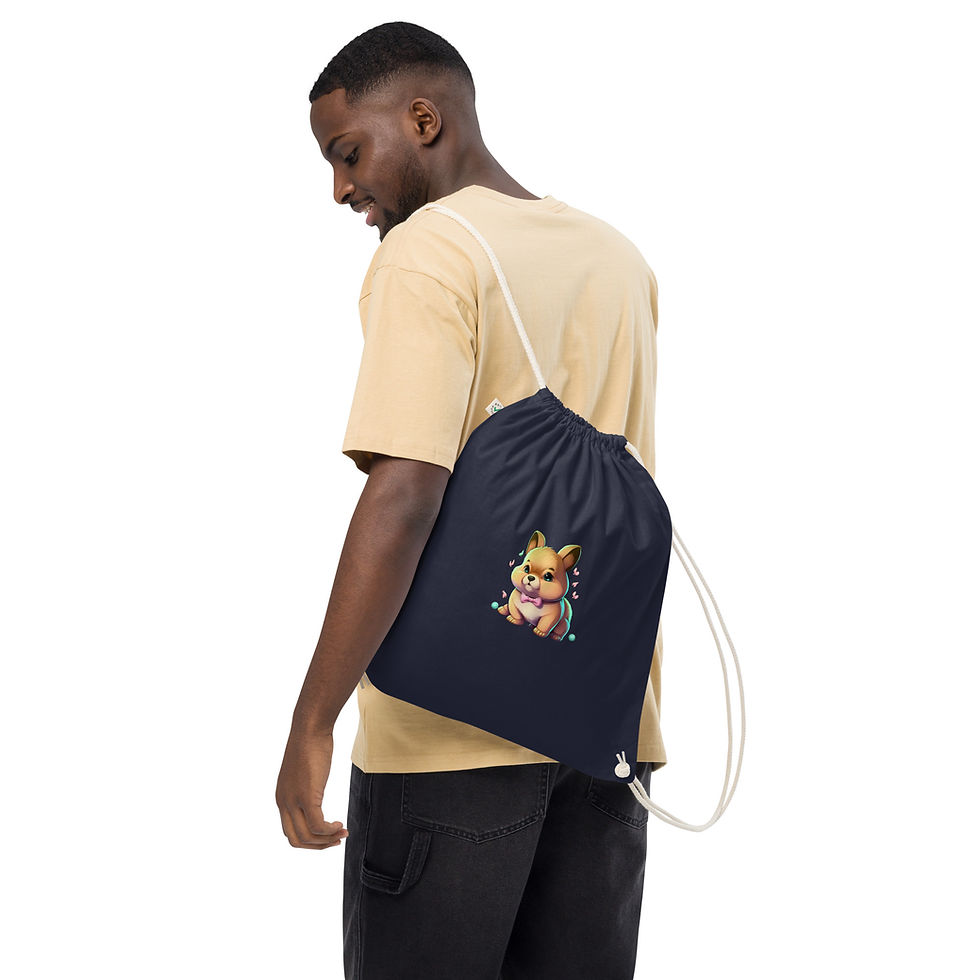Thumbnail: Bunny Organic Cotton Drawstring Bag