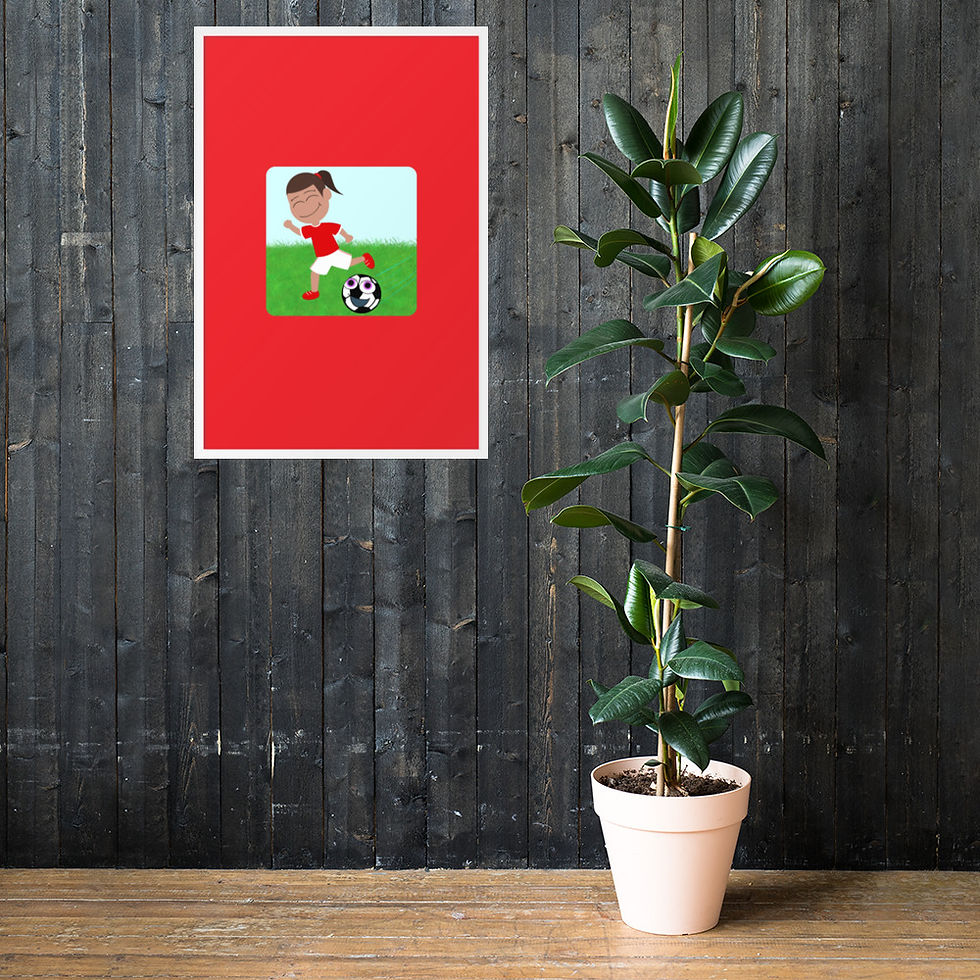 Thumbnail: Soccer Sisters Framed matte paper poster