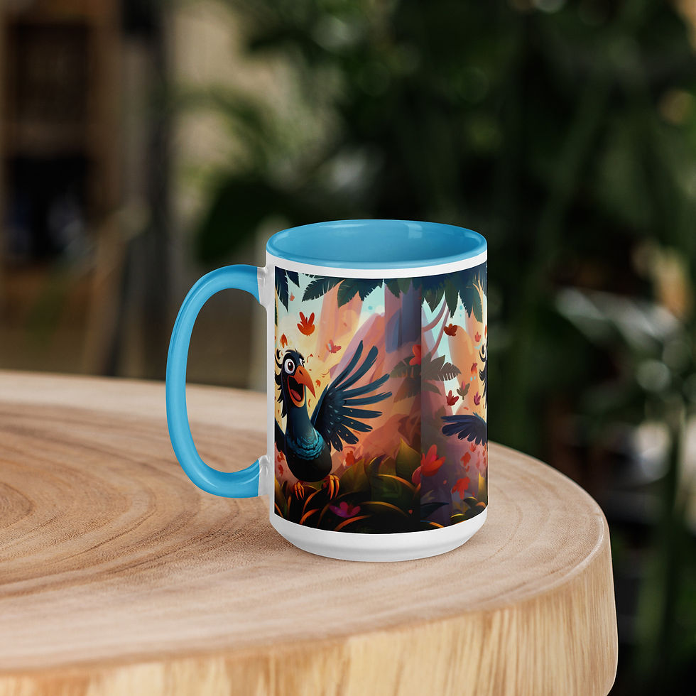 Thumbnail: Mother Crow Mug with Color Inside