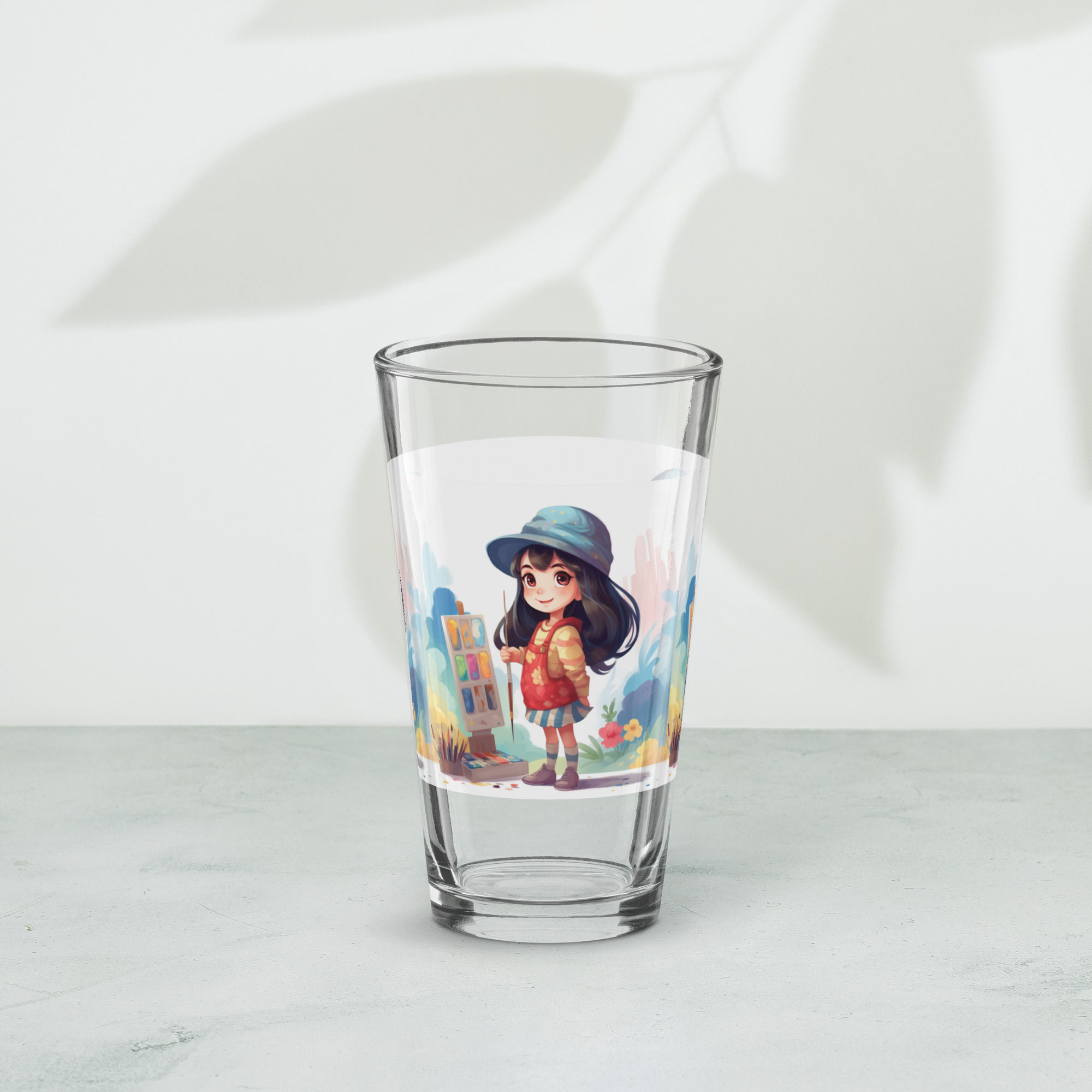 Noodle Doodles Shaker pint glass