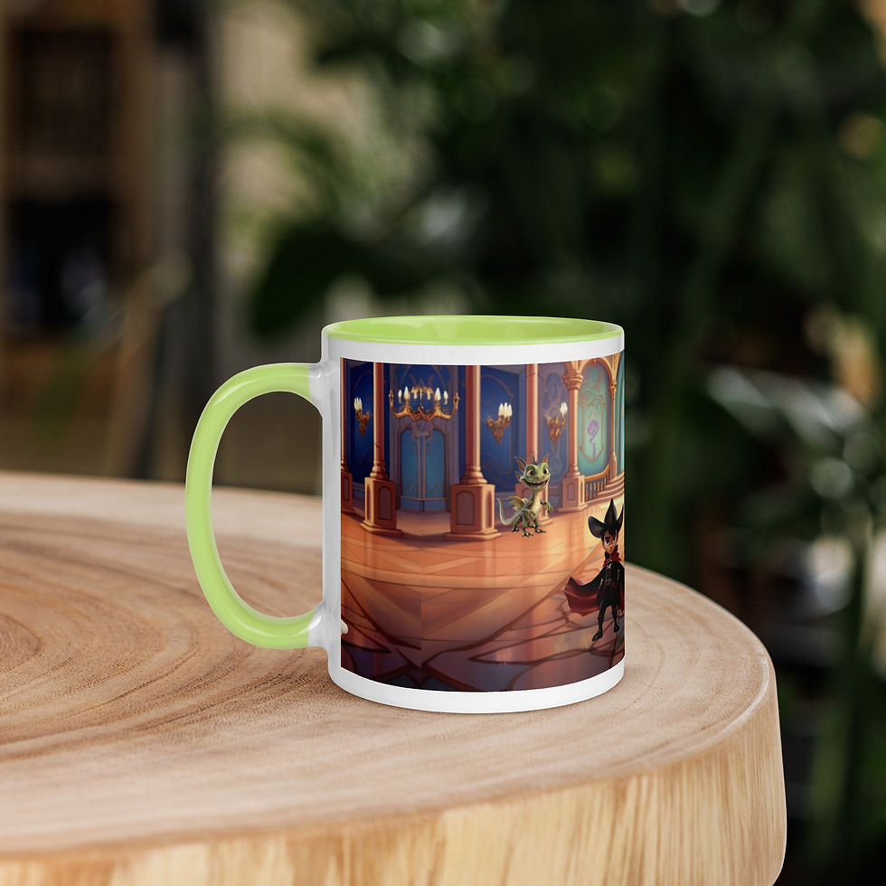 Thumbnail: The Cowboy and the Quinceañera Mug with Color Inside